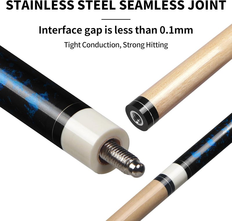 LOTKEY Pool Cue Sticks for Adults,Super Straightened Up 58'' 18 19 20 21 oz Billiard Cues Stick Canadian Maple Tacos De Billar Profesional Set of 4/3/2/1 House Bar Pool Que Table Beginner Pool Queue for Sale - Image 5